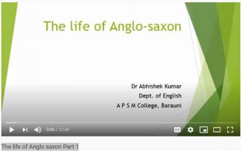The life of Anglo saxon Part 1